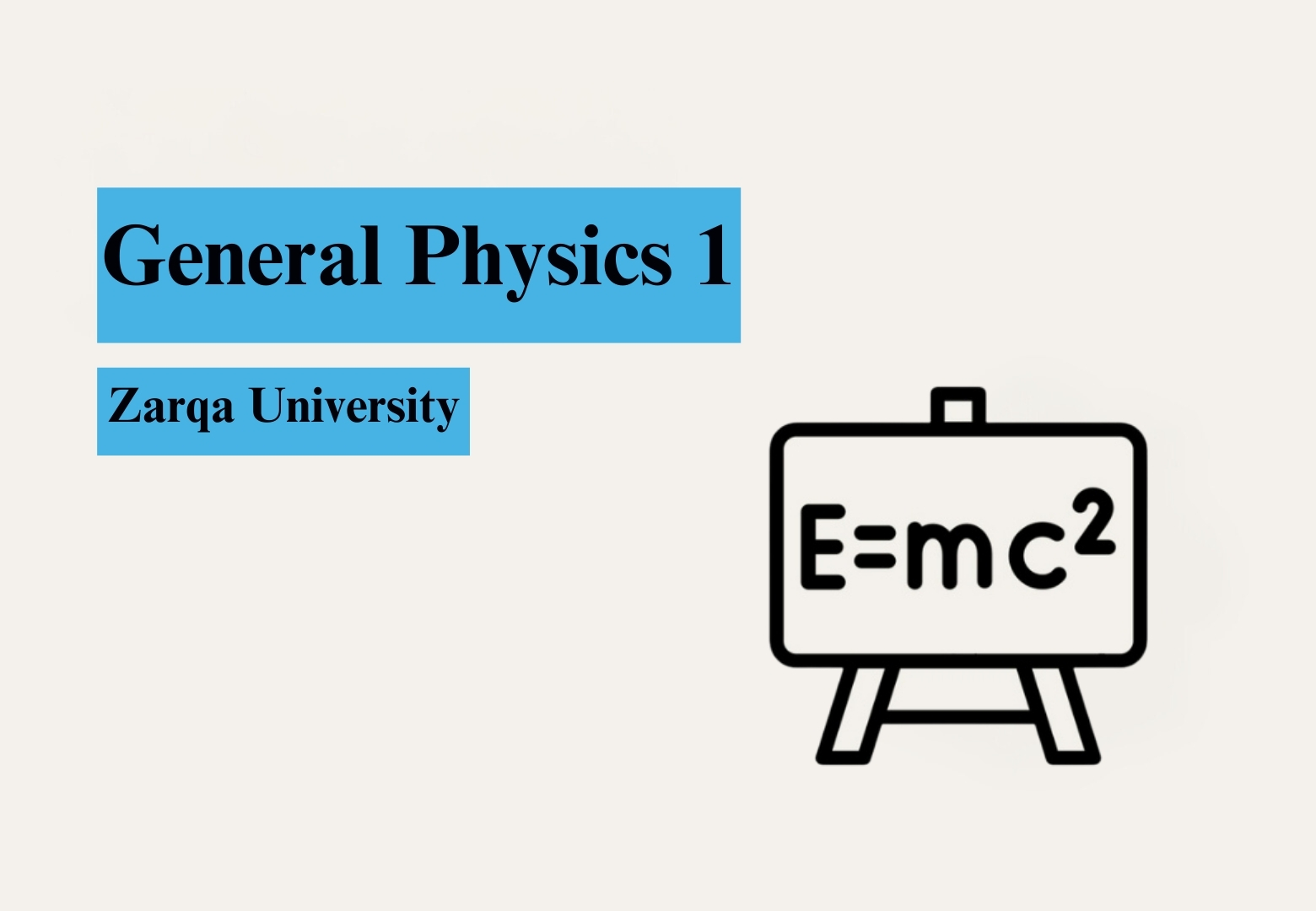 General Physics 1